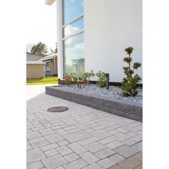 Best Lakka Rakennustuotteet Citymuurikivi Lakka lohko/sileä kulma, musta 360x180x150mm