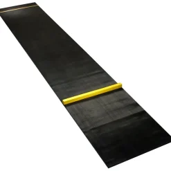 New Longfield Darts-matto ja oche , musta/keltainen