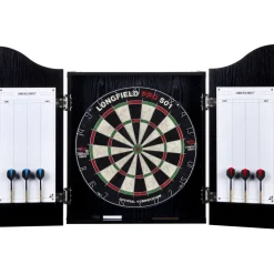 Best Longfield Darts-setti , taulu, kaappi ja tikat, musta