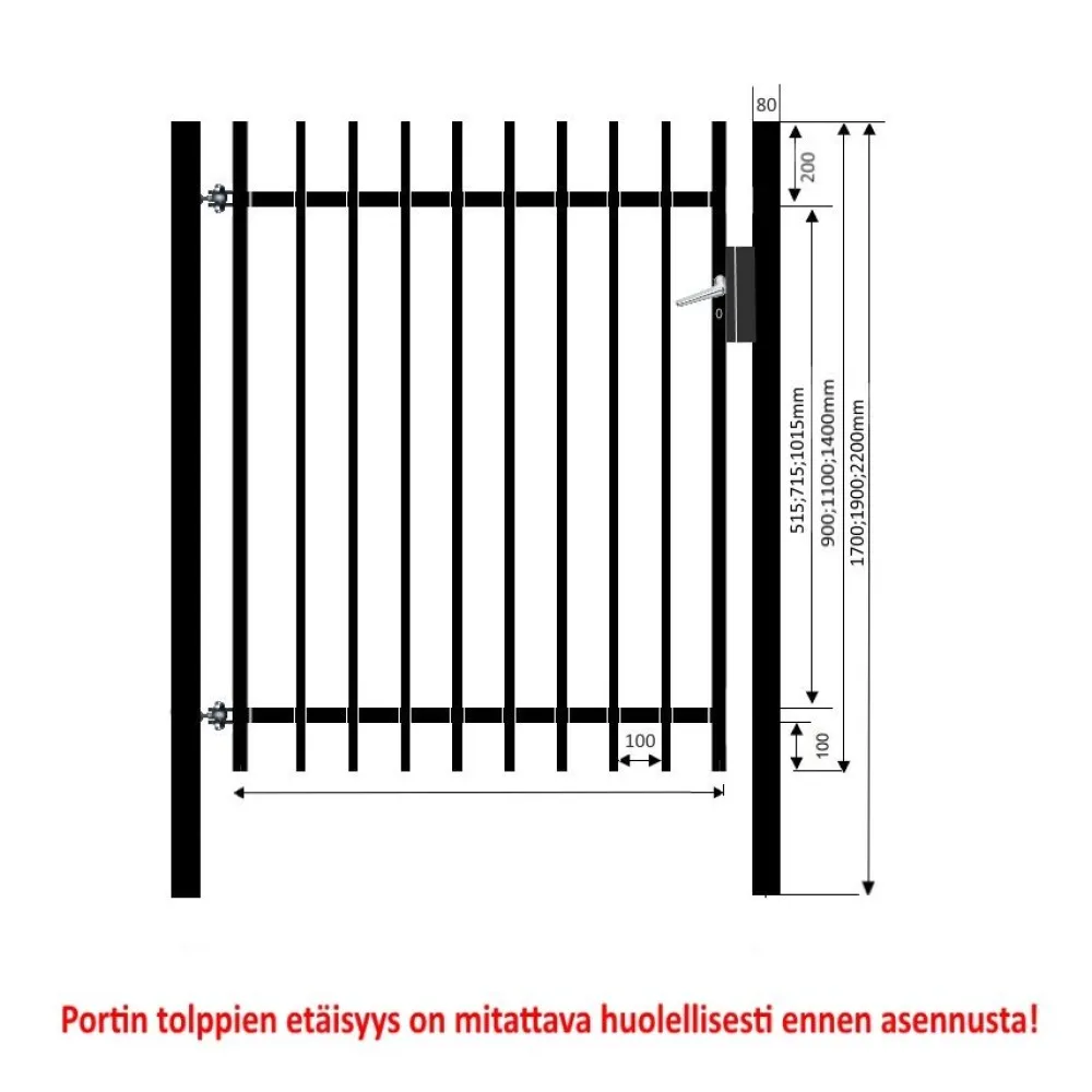 Outlet AB Polar Elementtiaidan käyntiportti 1100 x 1140 mm