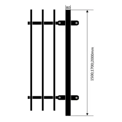 Outlet AB Polar Elementtiaidan tolppa 80 x 80 x 2000 mm