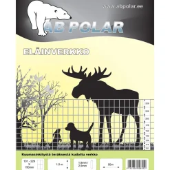 Clearance AB Polar Eläinverkko Zn 1,5x50 m muuttuva silmäkoko