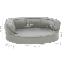 Hot FinePRICE Ergonominen koiranpeti 60x42 cm ruskea