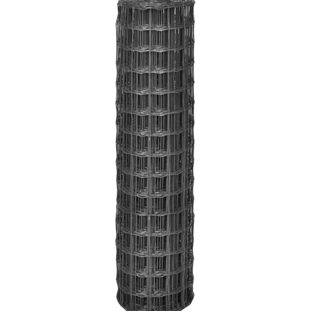 Clearance FinePRICE Euro-aita teräs 10x1,5 m harmaa