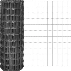 Outlet FinePRICE Euro-aita, teräs, 25x1,2 m, harmaa, silmäkoko 77 x 64 mm