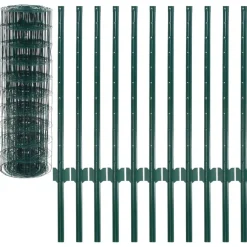 Clearance FinePRICE Euro-aita teräs 20x0,8 m vihreä
