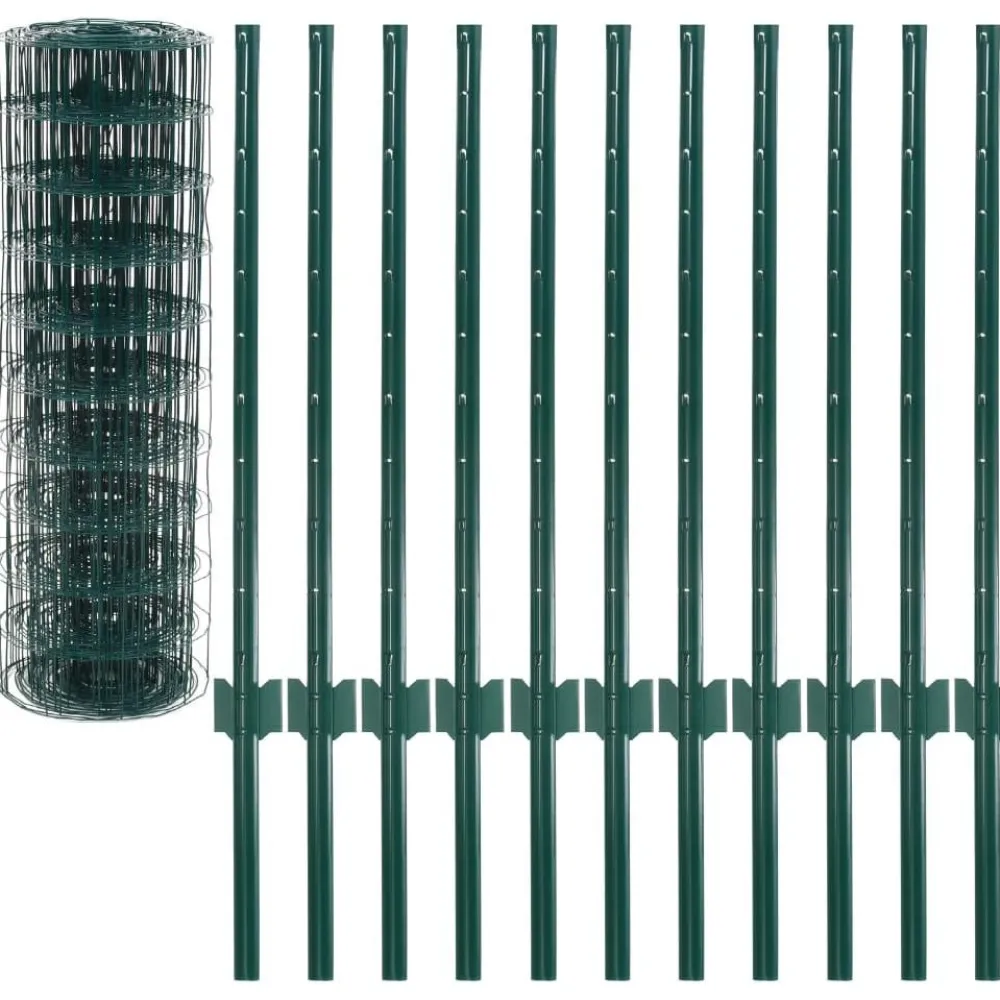 Clearance FinePRICE Euro-aita teräs 20x0,8 m vihreä