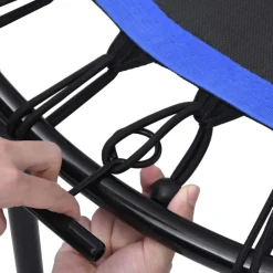 Clearance FinePRICE Fitness trampoliini kahvalla ja turvatyynyllä 122cm