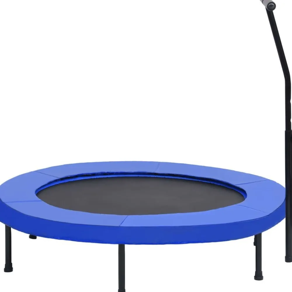 Clearance FinePRICE Fitness trampoliini kahvalla ja turvatyynyllä 122cm