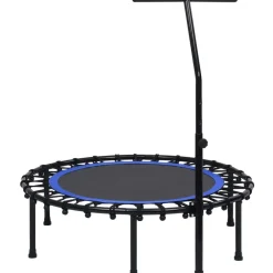 Best FinePRICE Fitness trampoliini kahvalla ja turvatyynyllä 102 cm
