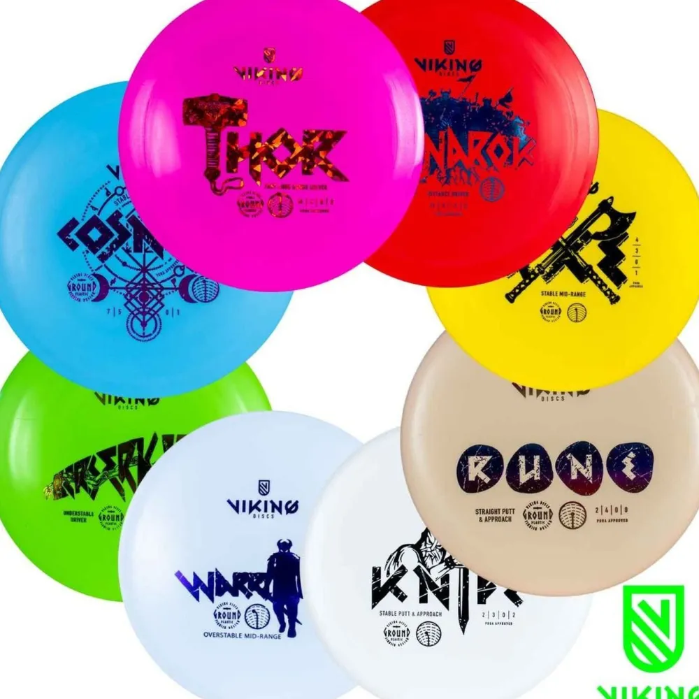 Viking Discs 8 frisbeegolfkiekon setti Ground Set