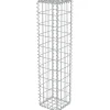 Hot FinePRICE Gabion-kivikori kansilla galvanoitu teräs 20x20x100cm