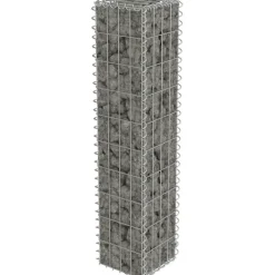 Hot FinePRICE Gabion-kivikori kansilla galvanoitu teräs 20x20x100cm