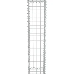 Hot FinePRICE Gabion-kivikori kansilla galvanoitu teräs 20x20x100cm