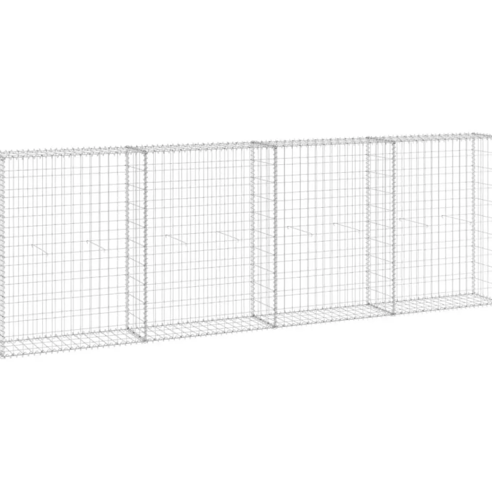 Discount FinePRICE Gabion-kivikori kansilla galvanoitu teräs 300x30x100 cm
