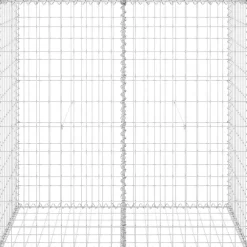 Clearance FinePRICE Gabion-kivikori kansilla galvanoitu teräs 100x60x100 cm