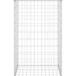 FinePRICE Gabion-kivikori kansilla galvanoitu teräs 60x50x100 cm