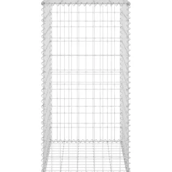 FinePRICE Gabion-kivikori kansilla galvanoitu teräs 60x50x100 cm
