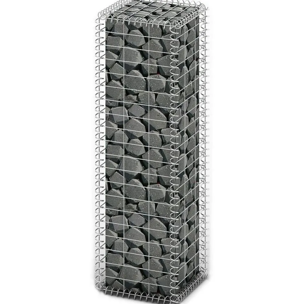 Online FinePRICE Gabion/kivikori kansilla galvanoitu vaijeri 100x30x30cm