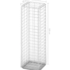 Online FinePRICE Gabion/kivikori kansilla galvanoitu vaijeri 100x30x30cm