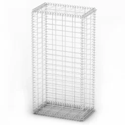 Outlet FinePRICE Gabion/kivikori kansilla galvanoitu vaijeri 100x50x30cm