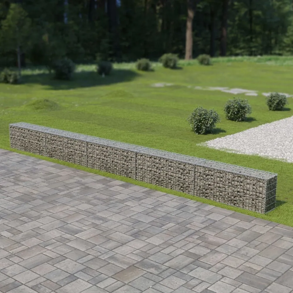 Discount FinePRICE Gabion-kivikori kansilla galvanoitu teräs 600x30x50cm