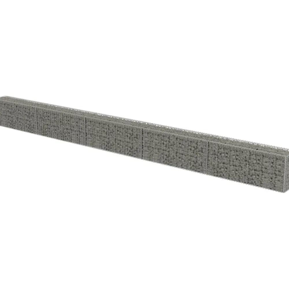 Discount FinePRICE Gabion-kivikori kansilla galvanoitu teräs 600x30x50cm