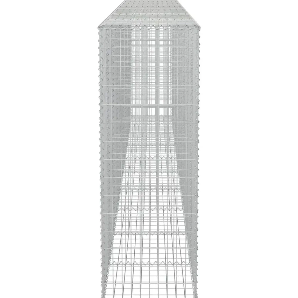 Hot FinePRICE Gabion-kivikori kansilla galvanoitu teräs 600x50x150cm