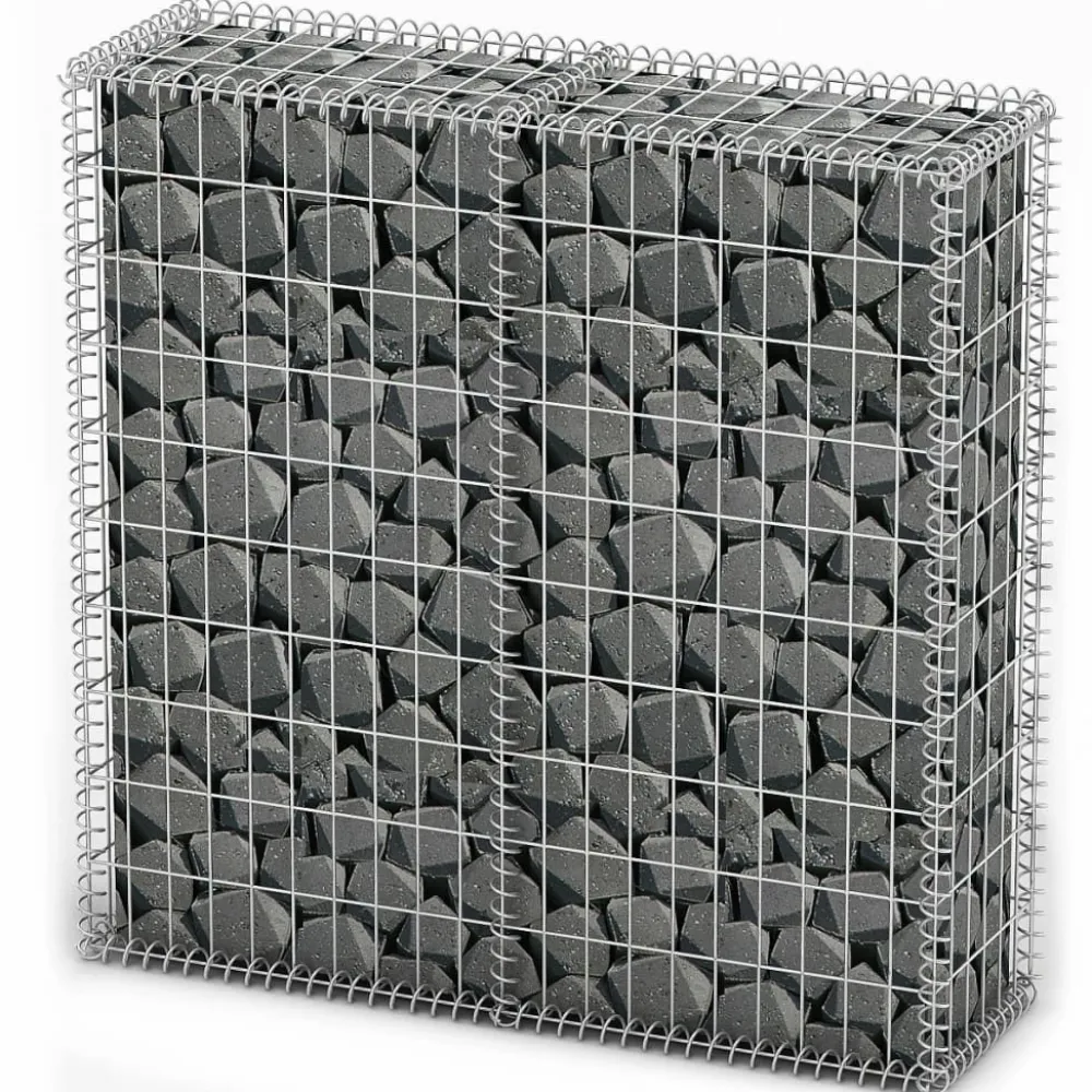 Discount FinePRICE Gabion/kivikori kansilla galvanoitu vaijeri 100x100x30cm