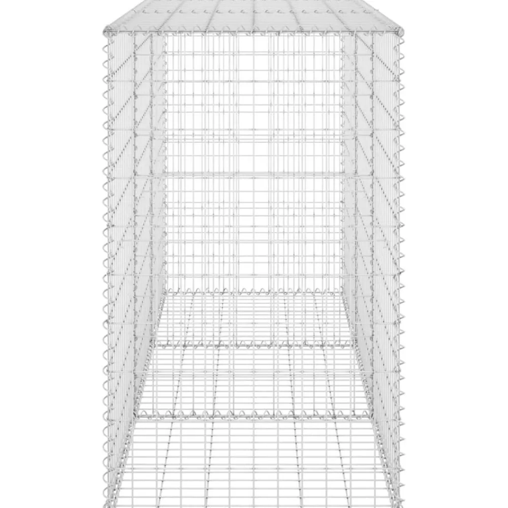 Best FinePRICE Gabion-kivikori kansilla galvanoitu teräs 200x60x100 cm