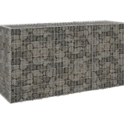 Best FinePRICE Gabion-kivikori kansilla galvanoitu teräs 200x60x100 cm