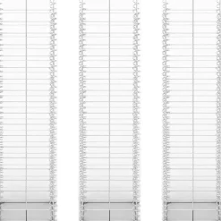 Hot FinePRICE Gabion-/kivikorisarja 3kpl galvanoitu vaijeri 25x25x100cm