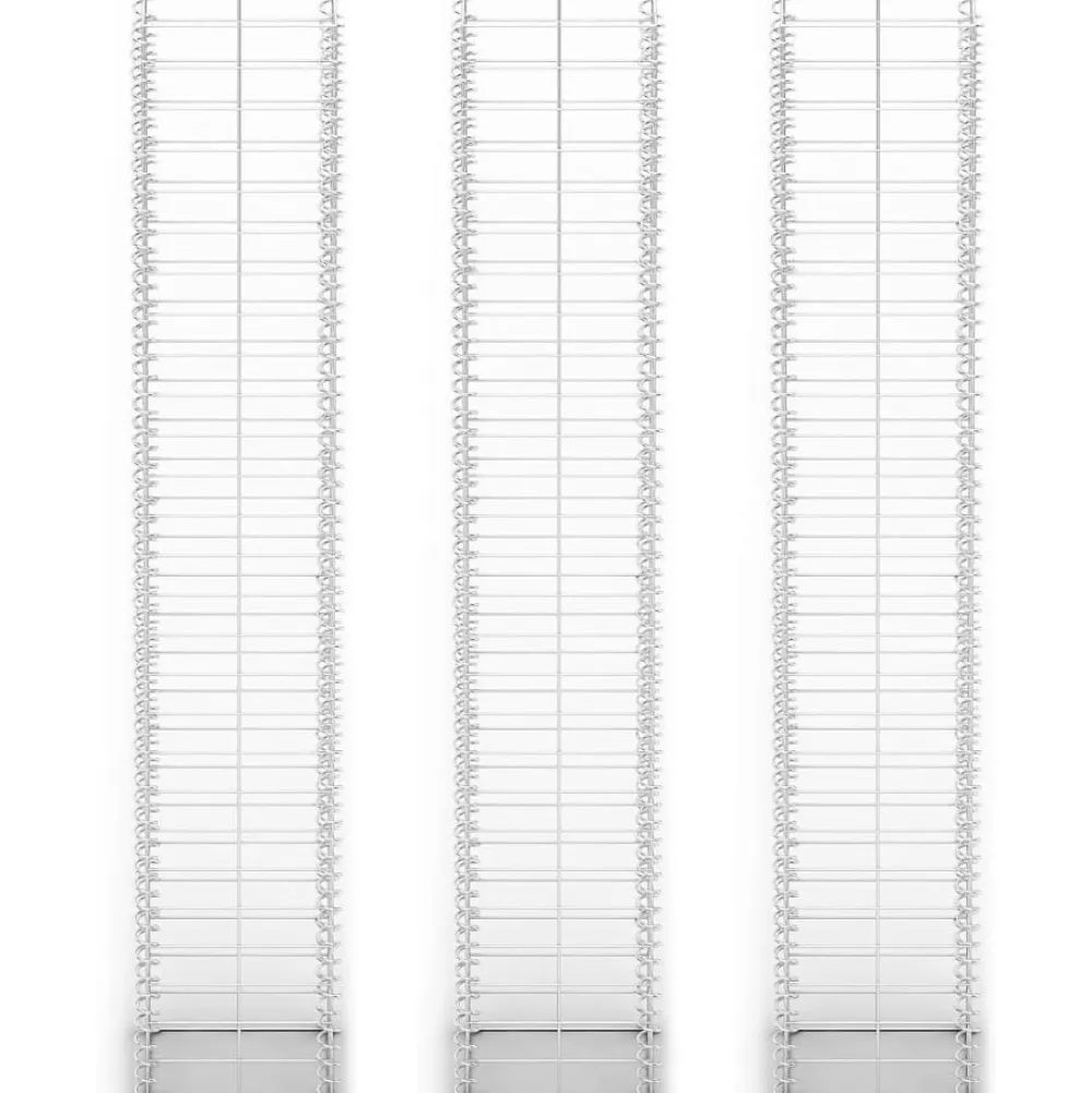 FinePRICE Gabion-/kivikorisarja 3kpl galvanoitu vaijeri 25x25x150cm