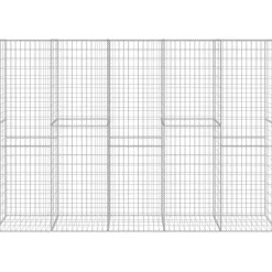 Outlet FinePRICE Gabionseinä kannella galvanoitu teräs 300x50x200cm