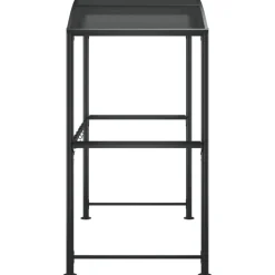 Clearance FinePRICE Grillikatos sivuhyllyillä 210x114x230 cm teräs antrasiitti