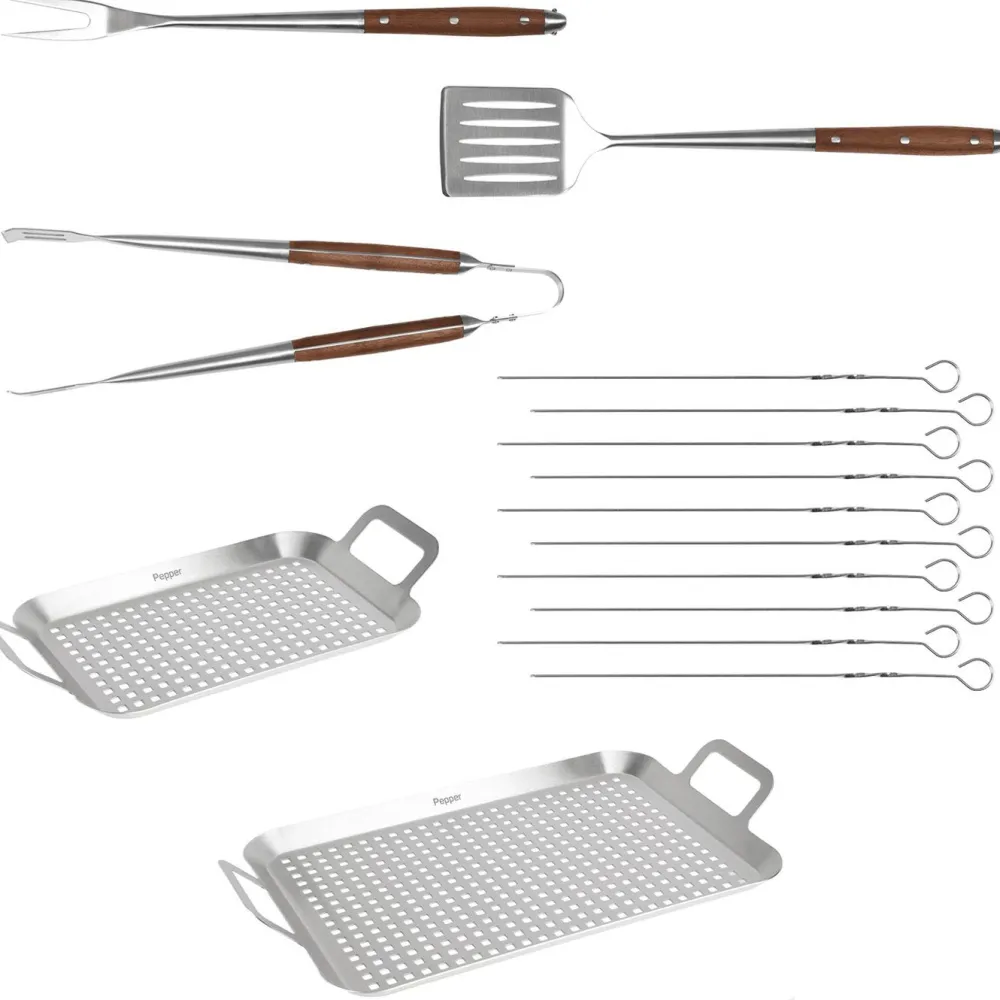 Discount Pepper Grillitarvikesetti Flaming