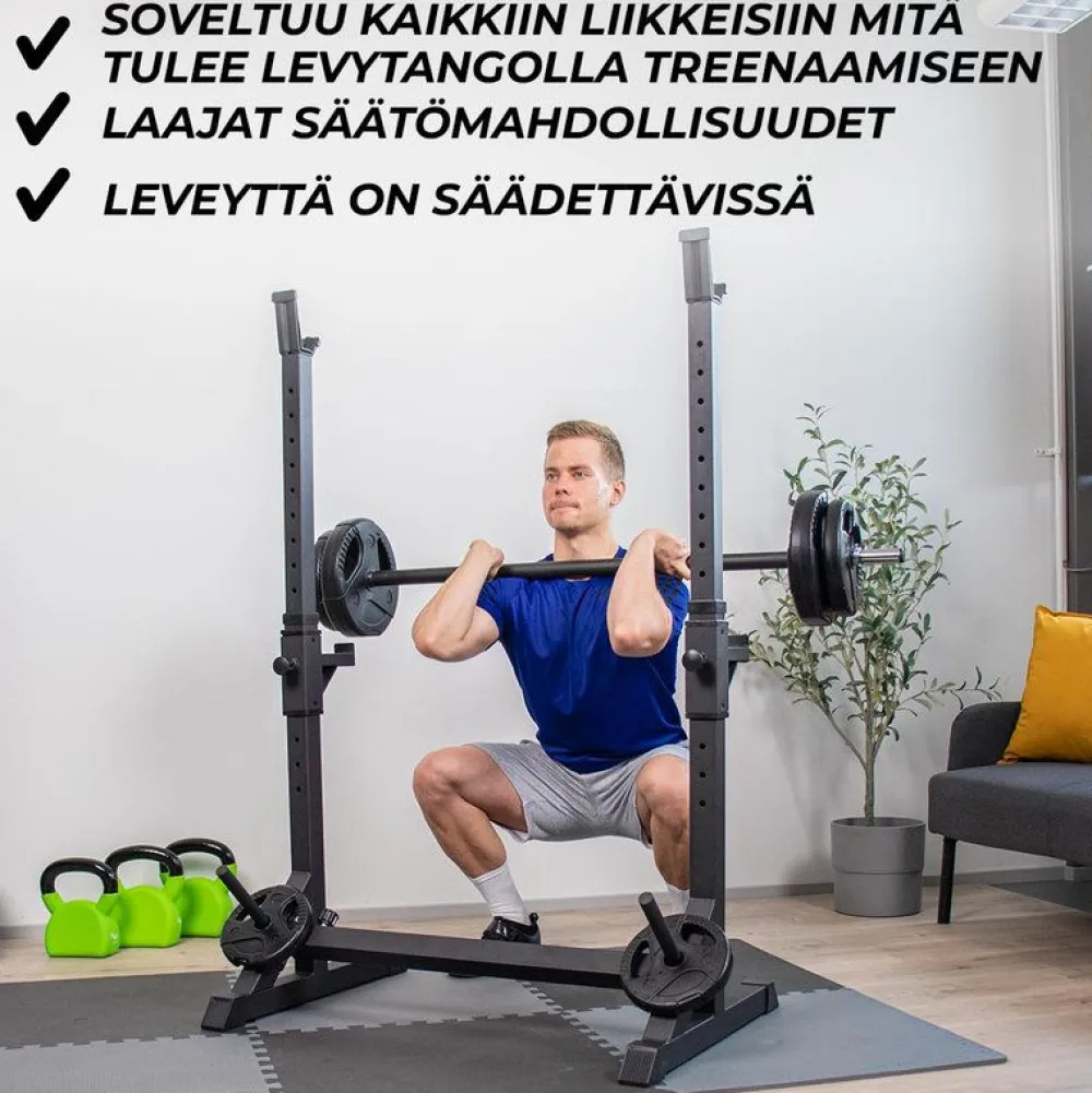 Online Nordcore Half Rack Kyykkyteline Core 107x60x150 cm, musta