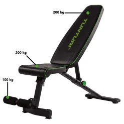 New Tunturi Harjoittelupenkki UB20 Utility Bench kokoontaitettava max. 120 kg