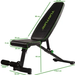 New Tunturi Harjoittelupenkki UB20 Utility Bench kokoontaitettava max. 120 kg