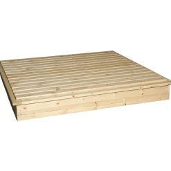 Clearance Miljöökoriste Hiekkalaatikko 120x120 cm kannellinen