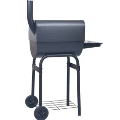 Hot FinePRICE Hiiligrilli savustin alahyllyllä musta