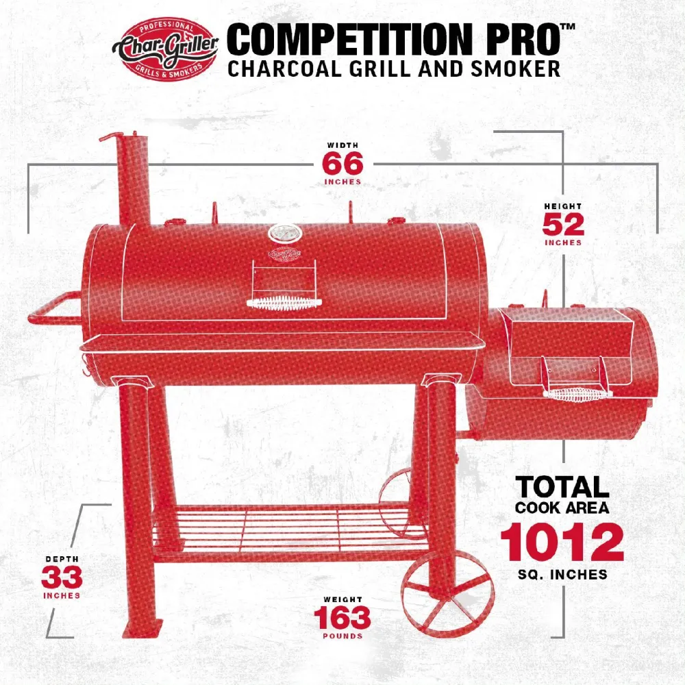 Discount Chargriller Hiiligrilli/savustingrilli Char-Griller Competition Pro Offset Smoker
