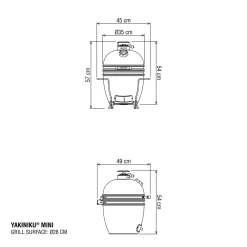 Hot Yakiniku Hiiligrilli Mini Kamado Basic