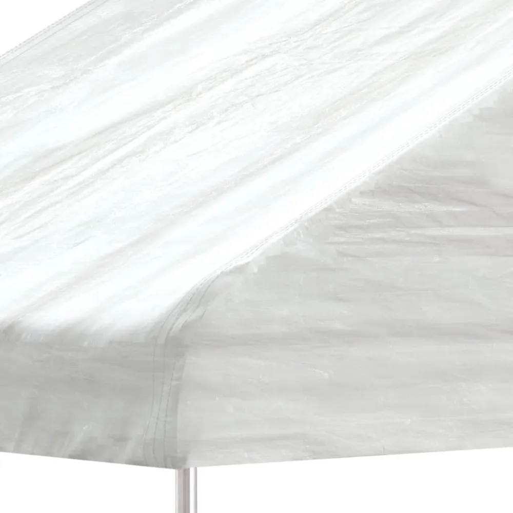 Hot FinePRICE Huvimaja katolla valkoinen 15,61x5,88x3,75 m polyeteeni