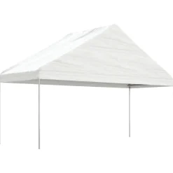Hot FinePRICE Huvimaja katolla valkoinen 15,61x5,88x3,75 m polyeteeni