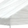 Best FinePRICE Huvimaja katolla valkoinen 4,08x2,23x3,22 m polyeteeni