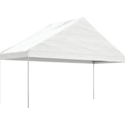 Best FinePRICE Huvimaja katolla valkoinen 20,07x5,88x3,75 m polyeteeni