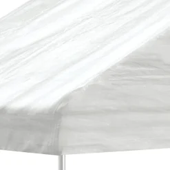 Clearance FinePRICE Huvimaja katolla valkoinen 6,69x5,88x3,75 m polyeteeni