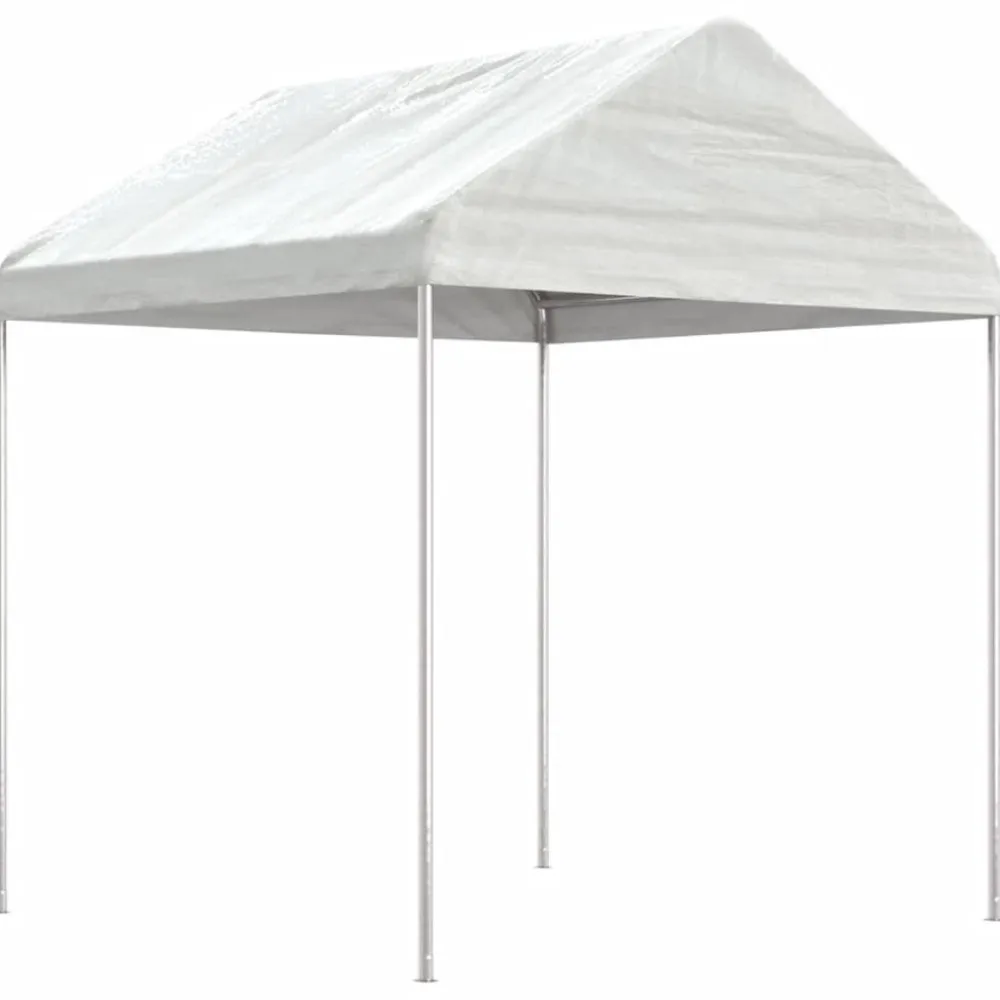 Clearance FinePRICE Huvimaja katolla valkoinen 20,07x2,28x2,69 m polyeteeni