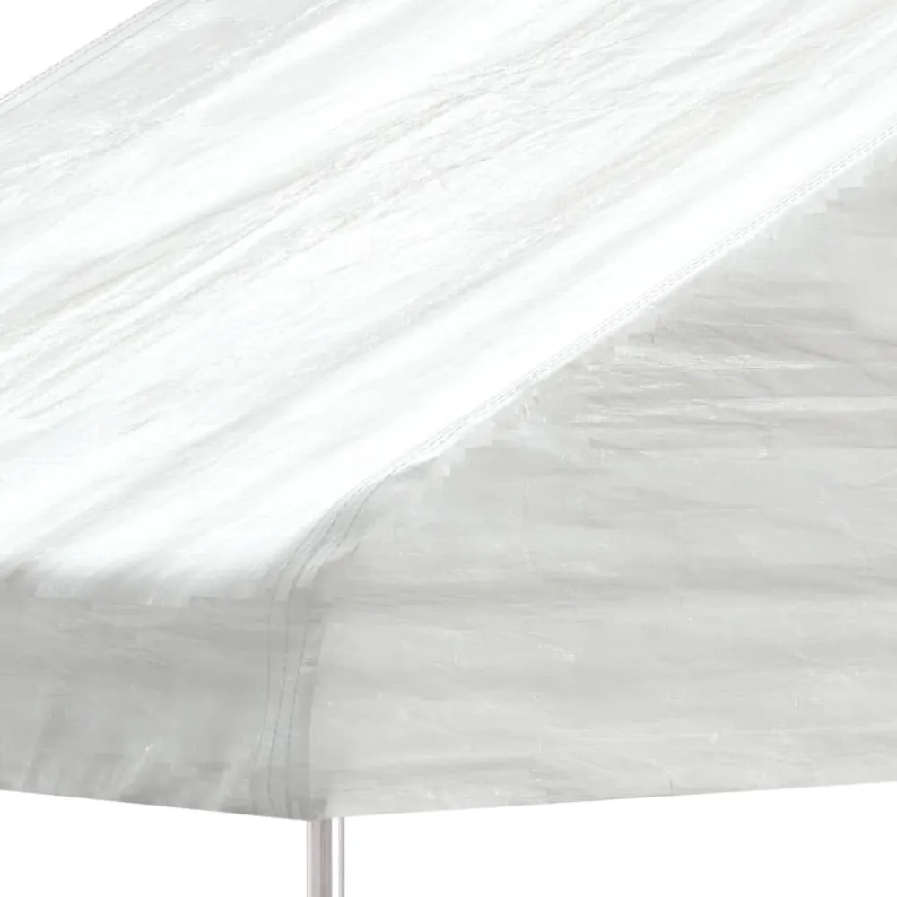 Hot FinePRICE Huvimaja katolla valkoinen 11,15x5,88x3,75 m polyeteeni